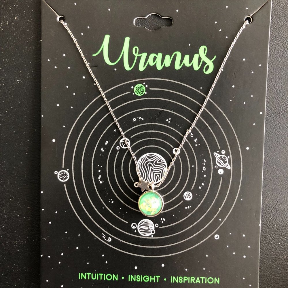 Uranus Planet Necklace Charm Pendant